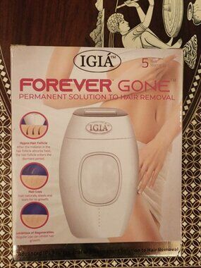 NEW Forever Gone IPL Laser Hair Removal Device 5 Levels 600K Pulses Quartz Lamp
